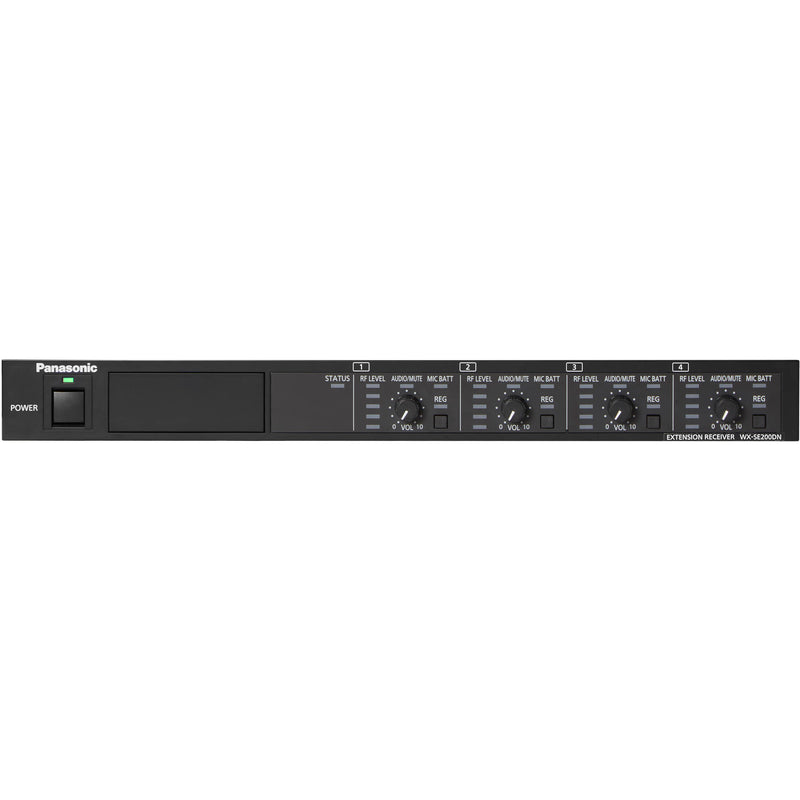 Panasonic WX-SE200DN Dante-Enabled 4-Channel Expansion Receiver for WX-SR204 and WX-SR204DN (1.9 GHz)