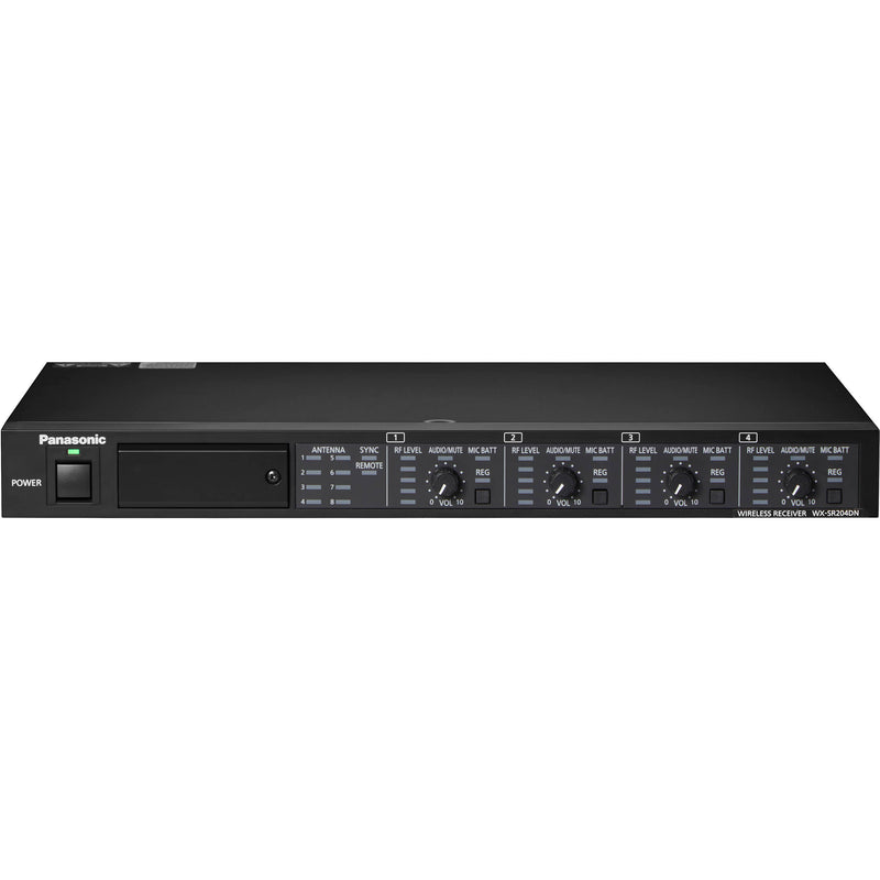 Panasonic WX-SR204 Dante-Enabled 4-Channel Rackmount Digital Wireless Receiver (1.9 GHz)