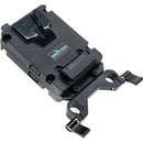 IndiPRO Tools Dual Ultra Mini V-Mount Adapter Plates with 15mm Rod Clamp