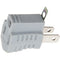 Bayco Products 15A Single Grounded Outlet Female to 2-Prong Male Adapter (Gray)