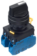 Idec YW1S-33E20 Rotary Switch 3 Position 2 Pole 45 &deg; 10 A 120 V YW Series