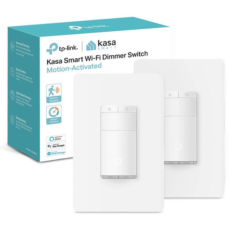 TP-Link ES20M Kasa Smart Wi-Fi Motion-Activated Dimmer Switch (2-Pack)