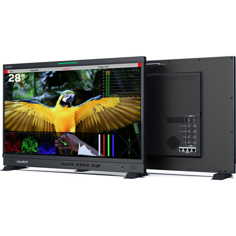 Lilliput Q28 28" 12G-SDI Professional Production Studio Monitor with Carrying Case (V-Mount)