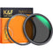 K&F Concept 62mm Nano X-Pro Magnetic ND2-32 (1-5 Stop) Variable Neutral Density Filter