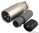 ITT CANNON XLR-3-12C XLR Audio Connector, 3 Contacts, Plug, Cable Mount, Silver Plated Contacts, Metal Body