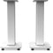 Kanto Living Pair of 22" Fillable Speaker Stands with Isolation System (White)