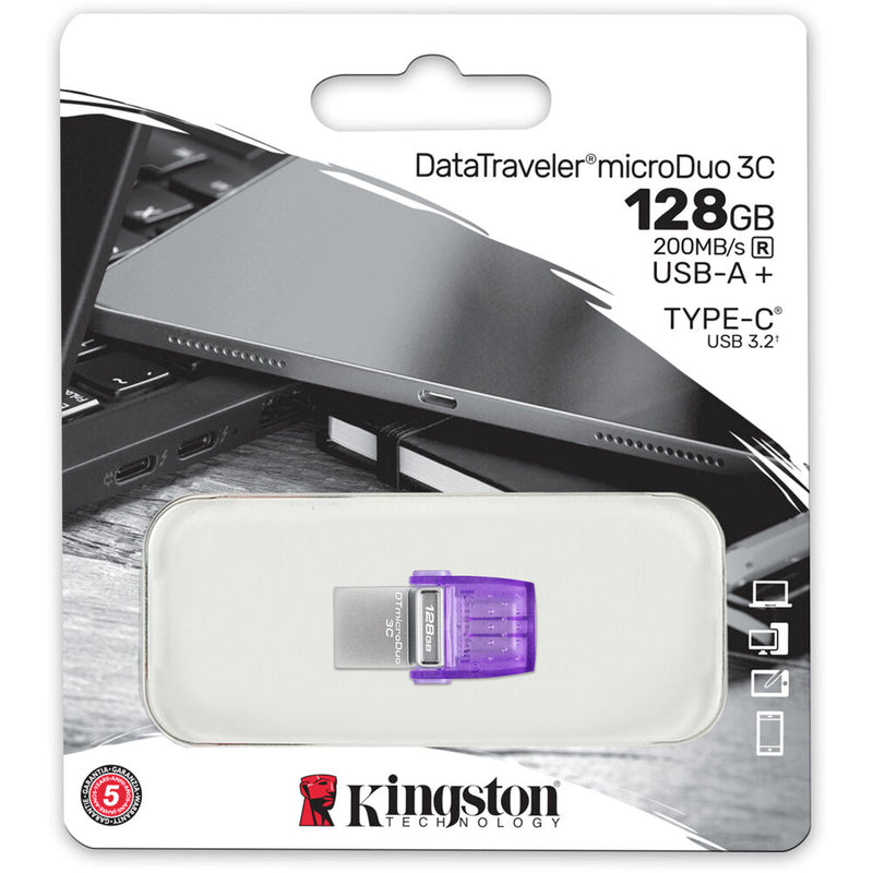 Kingston 128GB DataTraveler microDuo 3C USB Flash Drive