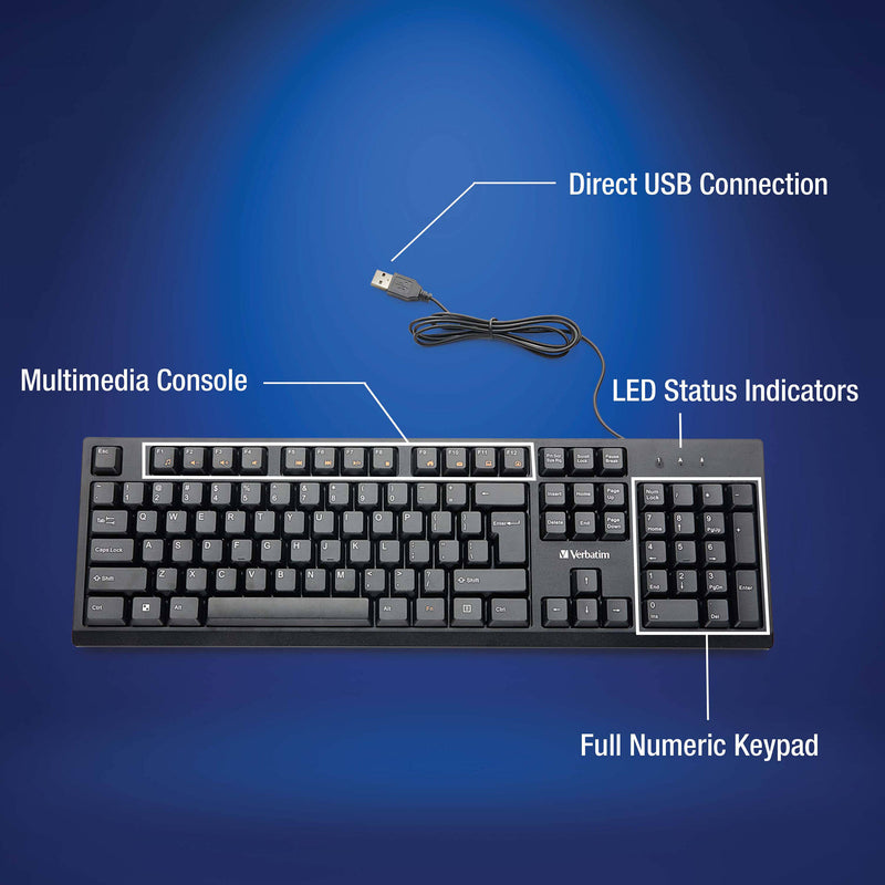 Verbatim Wired USB Keyboard