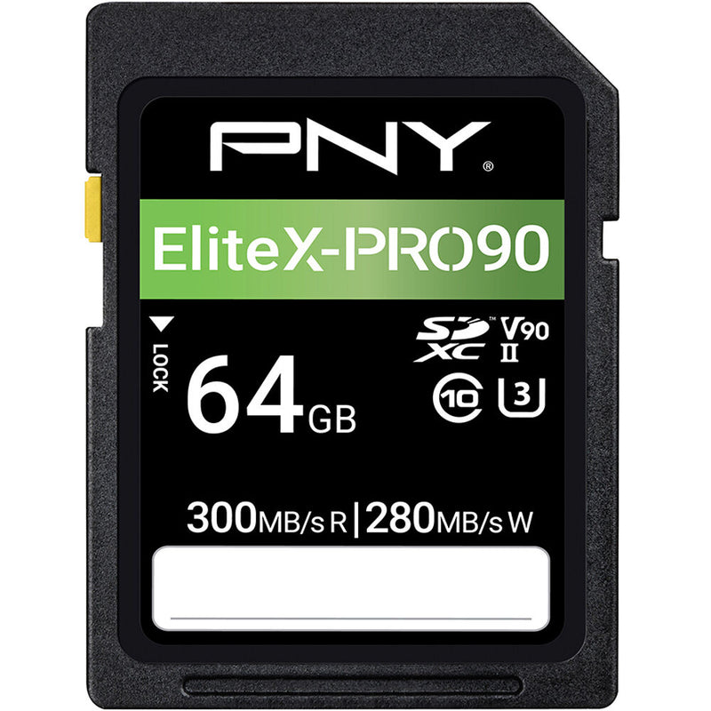 PNY 64GB X-PRO 90 UHS-II SDXC Memory Card