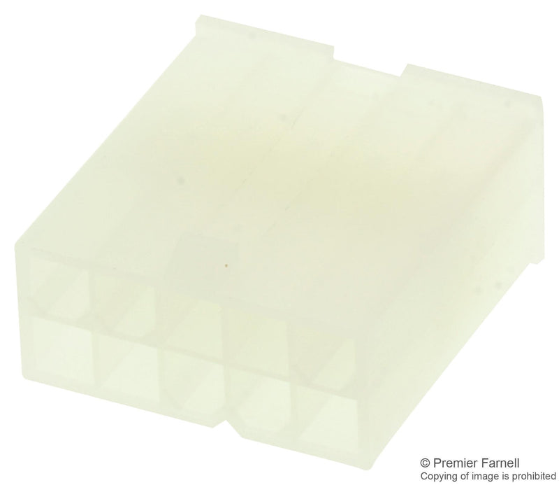 MOLEX 39-01-3103 Connector Housing, No Lock, UL 94V-2, Mini-Fit Jr. Series, Plug, 10 Ways, 4.2 mm