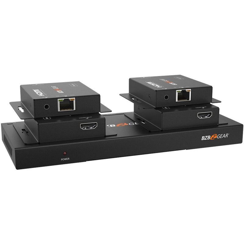 BZBGear 1x4 4K30/1080p HDMI Splitter/Distribution Amplifier with 4 Receivers