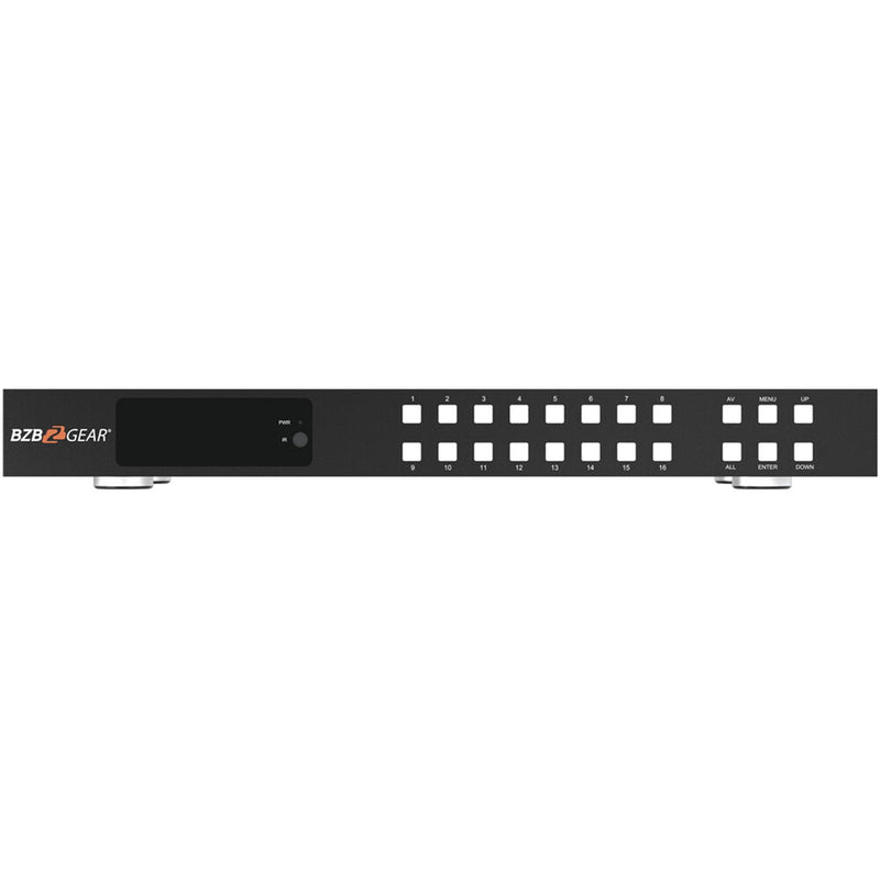 BZBGear 16x16 4K UHD 18Gb/s HDMI Video Matrix with EDID/Downscaling/CEC