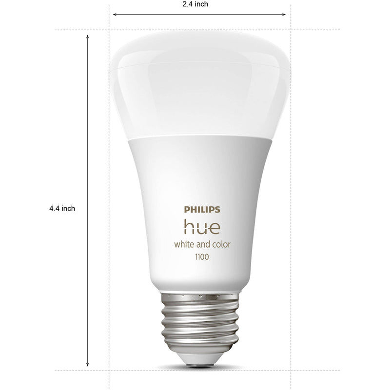 Philips Hue A19 Bulb with Bluetooth (White & Color Ambiance, 2-Pack)