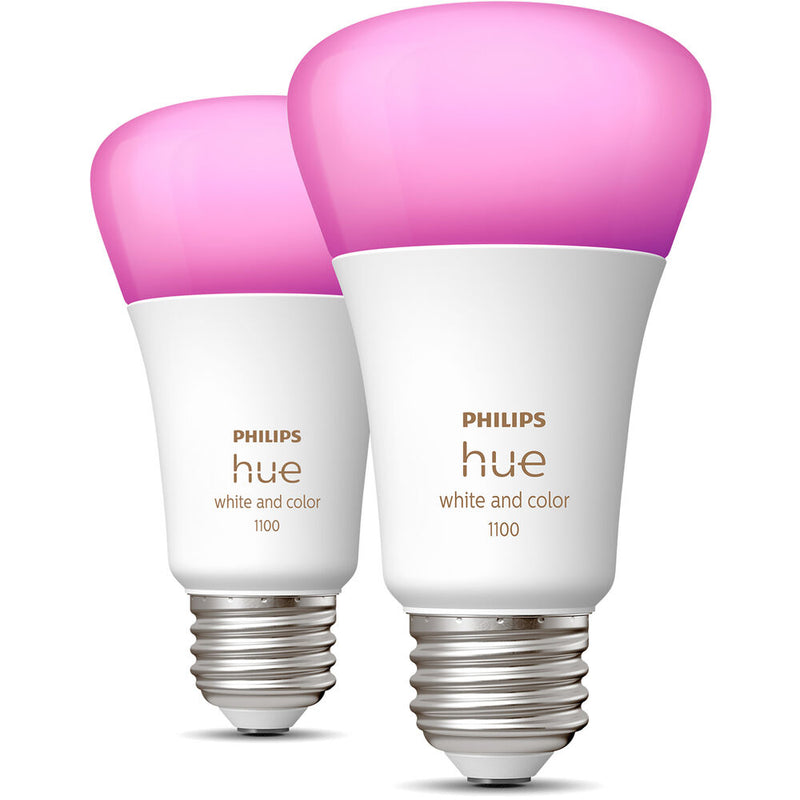 Philips Hue A19 Bulb with Bluetooth (White & Color Ambiance, 2-Pack)