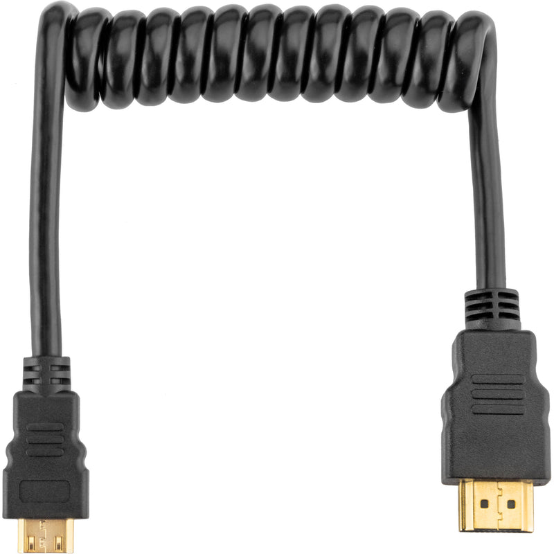 Elvid 4K Coiled High-Speed Mini-HDMI to HDMI Cable (1.5')