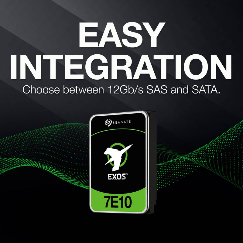 Seagate 10TB Exos X18 7200 rpm SATA III 6 Gb/s 3.5" Internal HDD