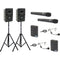 Anchor Audio AIRFLEX XR4 with Liberty 2 Pair, Stands, Anchor-Air Cable Free Network, and 4 Wireless Microphones