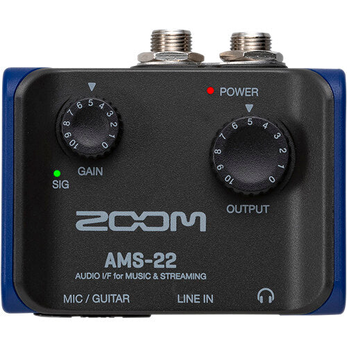 Zoom AMS-22 2x2 USB Audio Interface for Music and Streaming