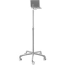 CTA Digital Height-Adjustable Floor Stand with Laptop Holder