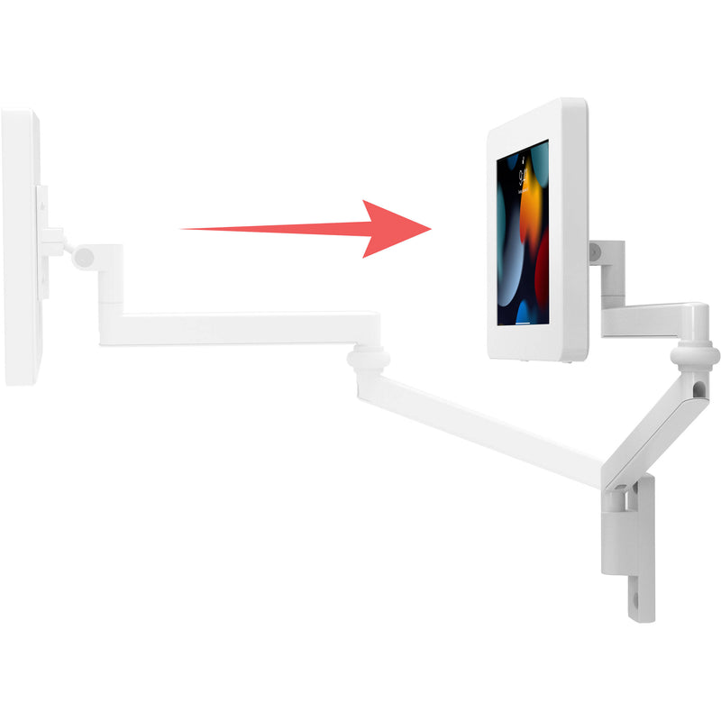 CTA Digital Medical Arm Wall Mount with Universal Security Enclosure for Select Tablets