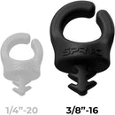 Sprig Big Cable Management Device for 3/8"-16 Threaded Holes (Black, 3-Pack)