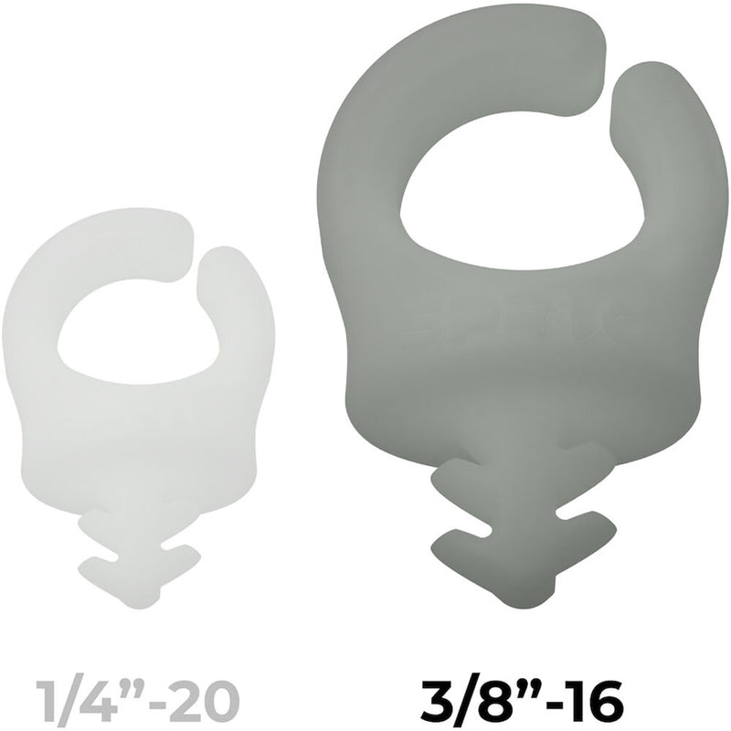 Sprig Big Cable Management Device for 3/8"-16 Threaded Holes (Glow in the Dark, 3-Pack)