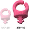 Sprig Big Cable Management Device for 3/8"-16 Threaded Holes (Pink, 3-Pack)