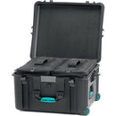 HPRC 2730 Wheeled Hard Case (Black with Blue Handle)