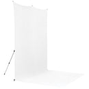 Westcott X-Drop Pro Water-Resistant Backdrop Sweep&nbsp;Kit (High-Key White, 8 x 13')