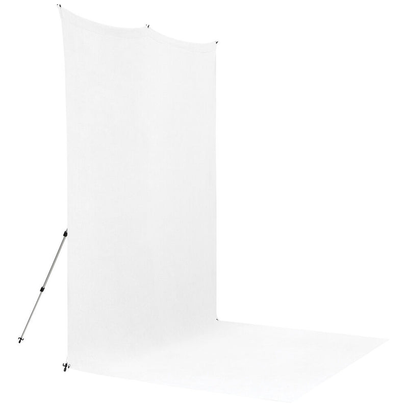 Westcott X-Drop Pro Water-Resistant Backdrop Sweep&nbsp;Kit (High-Key White, 8 x 13')