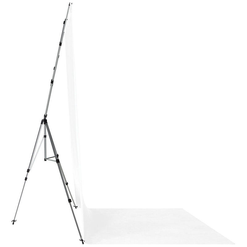 Westcott X-Drop Pro Water-Resistant Backdrop Sweep&nbsp;Kit (High-Key White, 8 x 13')