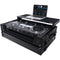 ProX Flight Case for Pioneer DDJ-REV7 Case Black On Black with Sliding Laptop Shelf with Wheels