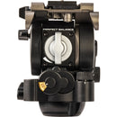 Libec H25 75mm Ball and Flat Base Video Head with Pan Handle (11 lb Payload)