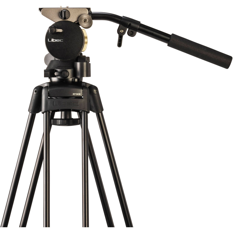 Libec H15 75mm Ball and Flat Base Video Head with Pan Handle (6.6 lb Payload)
