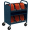 Bretford CUBE Transport Cart with Caddies (Standard AC Outlets, Topaz)