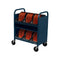 Bretford CUBE Transport Cart with Caddies (Standard AC Outlets, Topaz)
