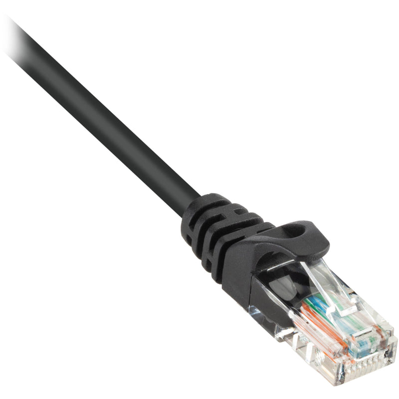 Pearstone Cat 5e Snagless Network Patch Cable (Black, 1')