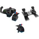 Logitech G Flight Yoke System, Flight Rudder Pedals, and Flight Throttle Quadrant Kit