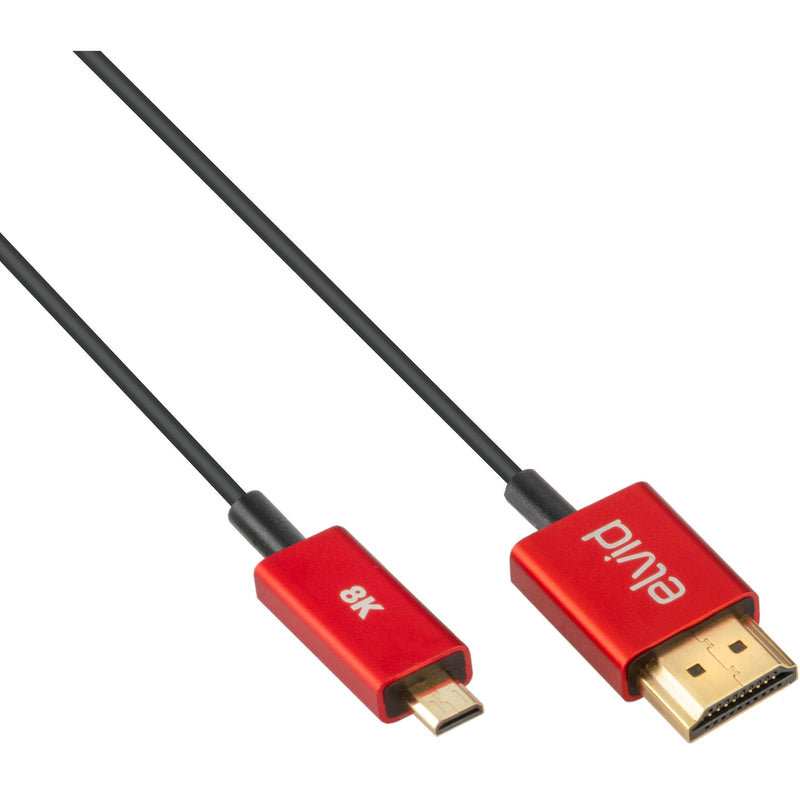 Elvid Hyper-Thin 8K Ultra High-Speed Micro-HDMI to HDMI Cable (1.6')