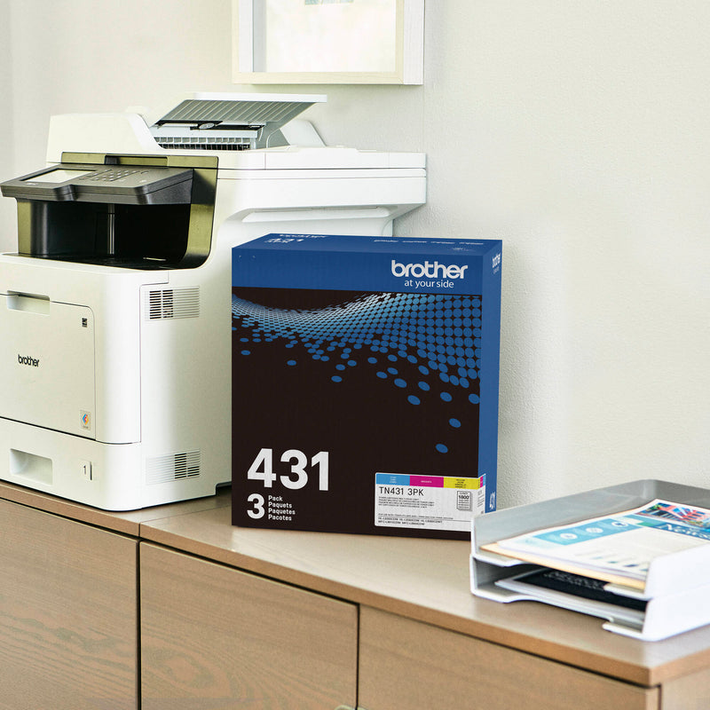 Brother TN431 Color Toner Cartridge (3-Pack)