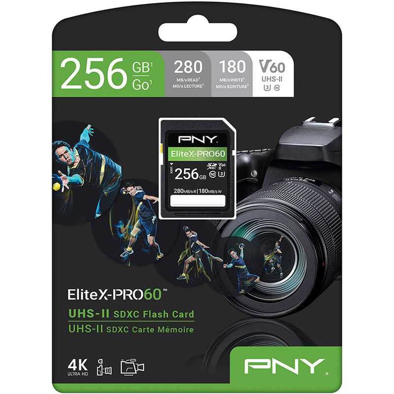 PNY 256GB EliteX-PRO60 UHS-II SDXC Memory Card