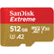 SanDisk 512GB Extreme UHS-I microSDXC Memory Card with SD Adapter