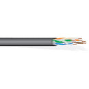 West Penn 4346A 23 AWG 4-Pair Unshielded Cat 6a Cable (1000', Black)