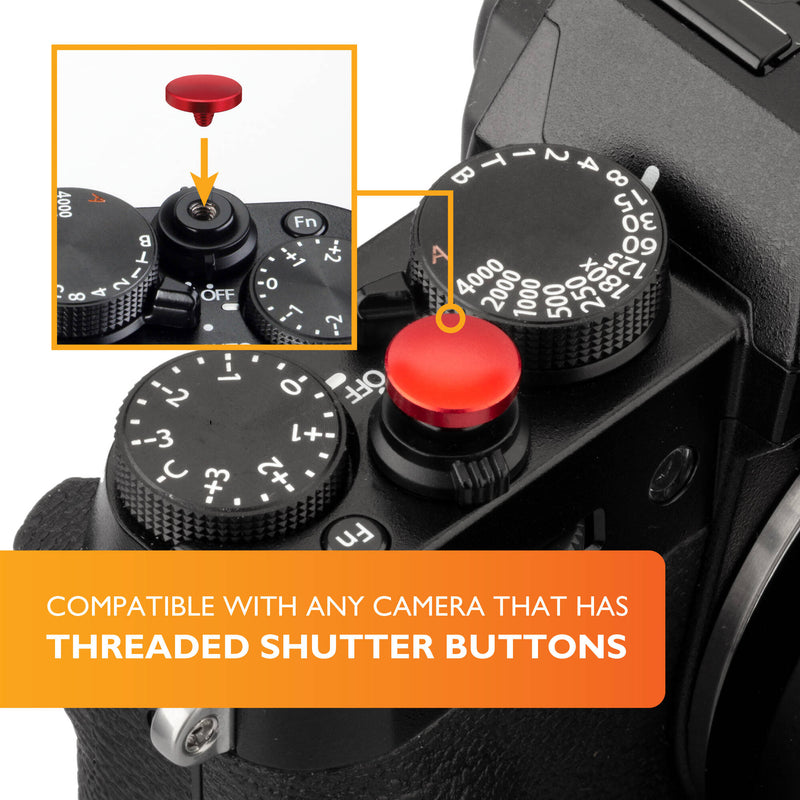 Vello 2X Soft Shutter Button Set (Red)