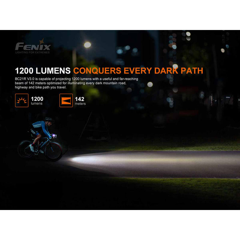 Fenix Flashlight BC21R V3.0 Rechargeable Bike Light
