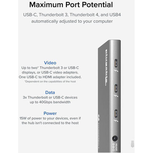 Plugable Thunderbolt 4 5-in-1 Hub