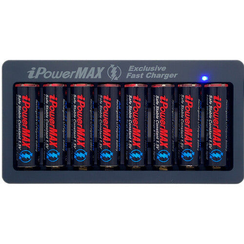iPowerMAX AACU8 8-Battery LiPo Charger for AA3610 Batteries