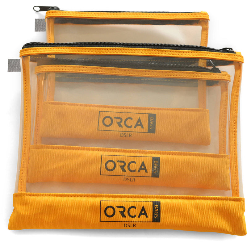ORCA Transparent Accessories Pouches (3-Pack)
