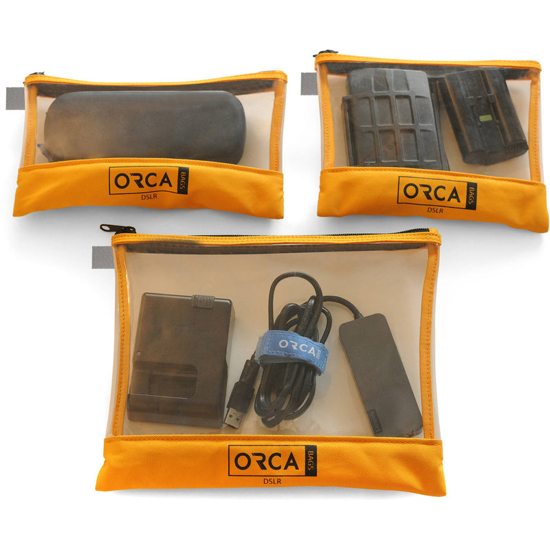 ORCA Transparent Accessories Pouches (3-Pack)