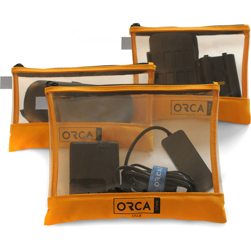 ORCA Transparent Accessories Pouches (3-Pack)